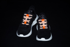 Reflexní elastické tkaničky - červené Reflexní elastické tkaničky - červené